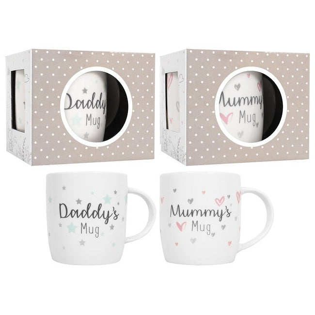 Baby Mummy and Daddy Mugs