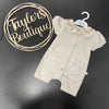 Baby Girl Embroidered lace Spanish romper