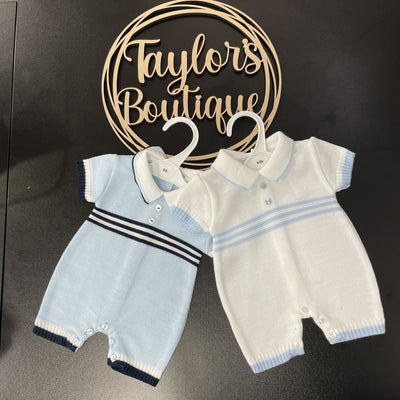 Baby Boy Knitted Romper Sets