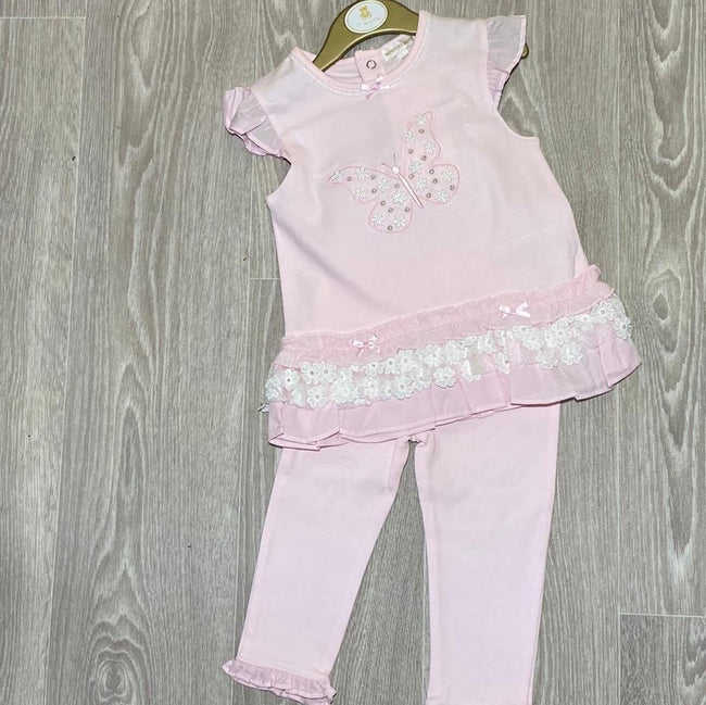 Baby Dress and Legging set with Butterfly Theme