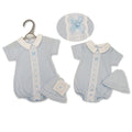 Baby Premature Romper With Lace and Hat Set